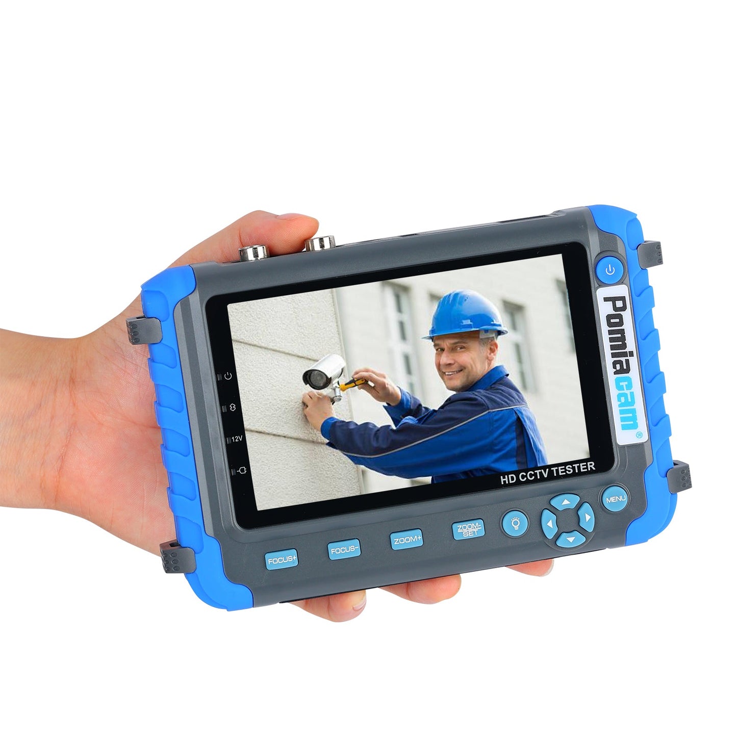 HD Coaxial Camera Tester CCTV Tester Monitor IV8C Support 8MP CVBS AHD TVI CVI 4-In-1 Tester 5 Inch Screen with PTZ Controller