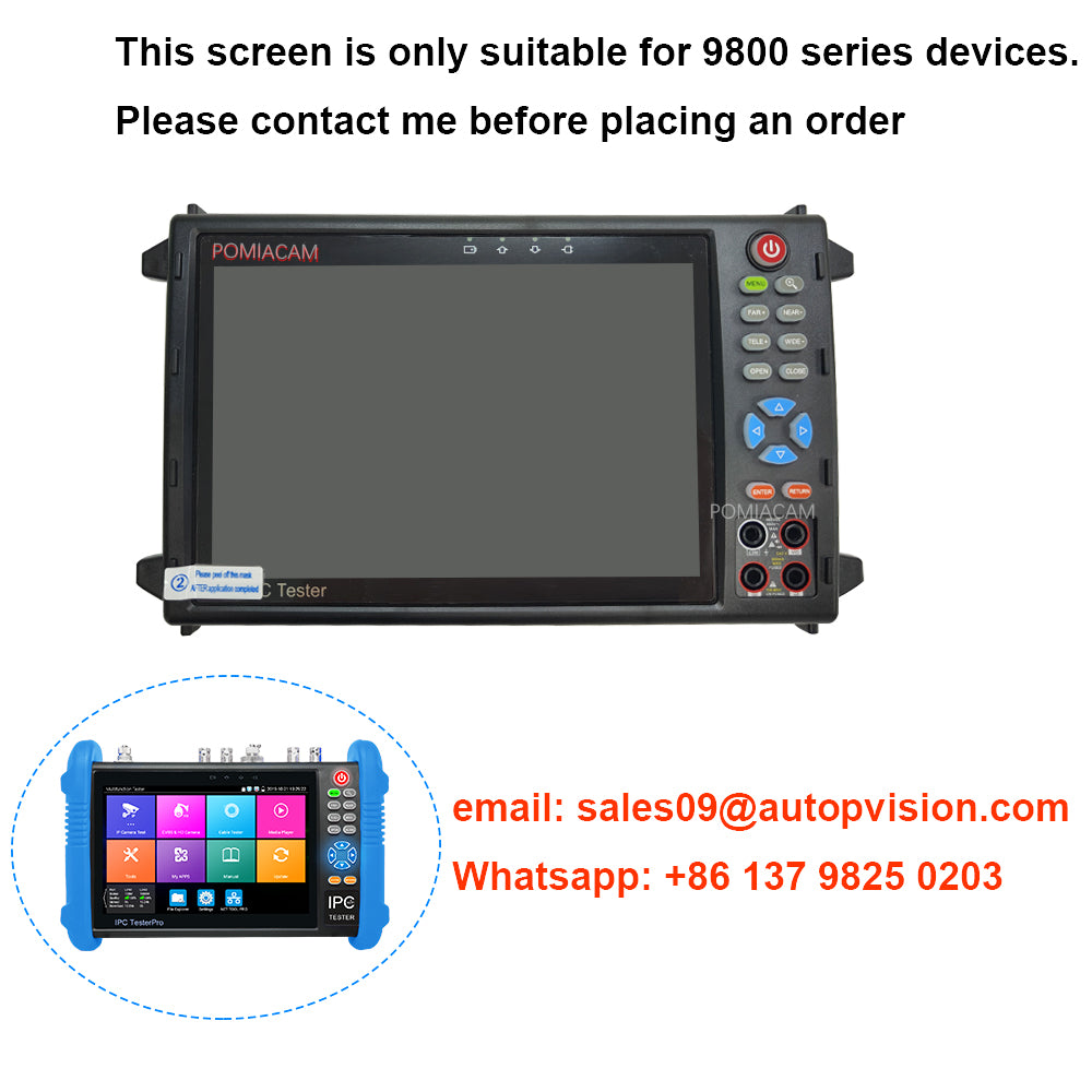 Accessories 9800 Series Glass CCTV TESTER Series Panel Replacement for Screen Touch Display Repair Display Replacement Touch Screen Repair
