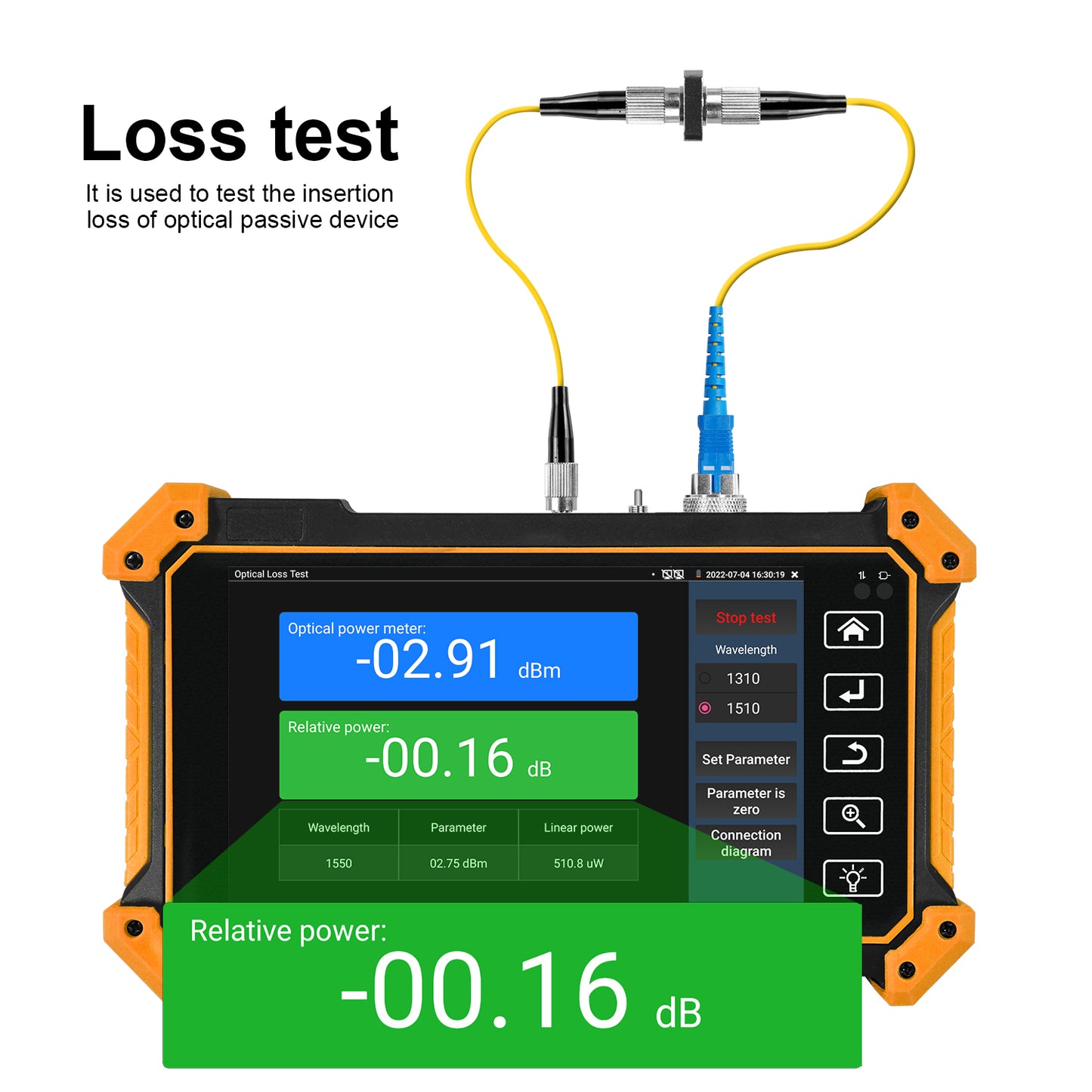 MT-5510C OTDR Test 1310/1550/1610nm optional 5.4"IPS IP/CVBS/AHD/TVI/CVI Camera CCTV tester Built-in Visual Fault Locator & Optical Power Meter with Cable Tracer
