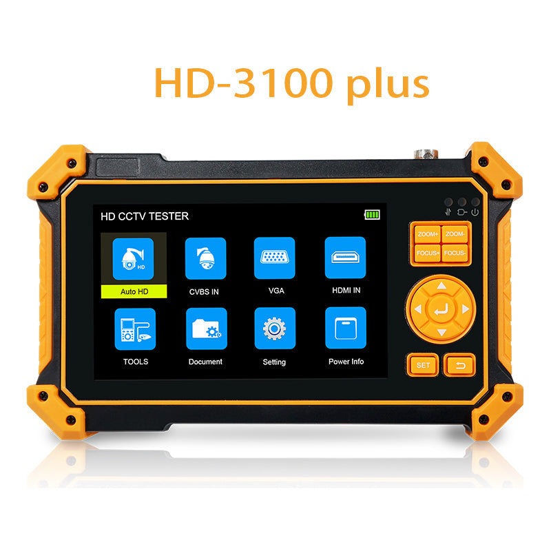 IP Camera Tester  3200-Plus 5 inch TFT-LCD Screen 5-in-one Camera Tester Monitor 4K 8MP CVI TVI AHD SDI CVBS Analog Camera CCTV Tester HDMI in VGA in Support PTZ Control/DC12V Power Output/UTP Cable Tester
