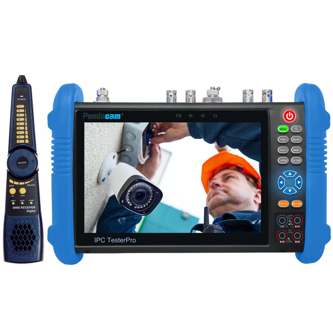 IP Camera Test Tool IPC-9800MOVTADHS Pro Multi-functions Analog IP Camera Tester 7inch IPS Touch Screen Monitor 8MP SDI TVI AHD CVI TDR OPM VFL POE Camera WIFI 8K H.265 HDMI Full Features CCTV Tester…