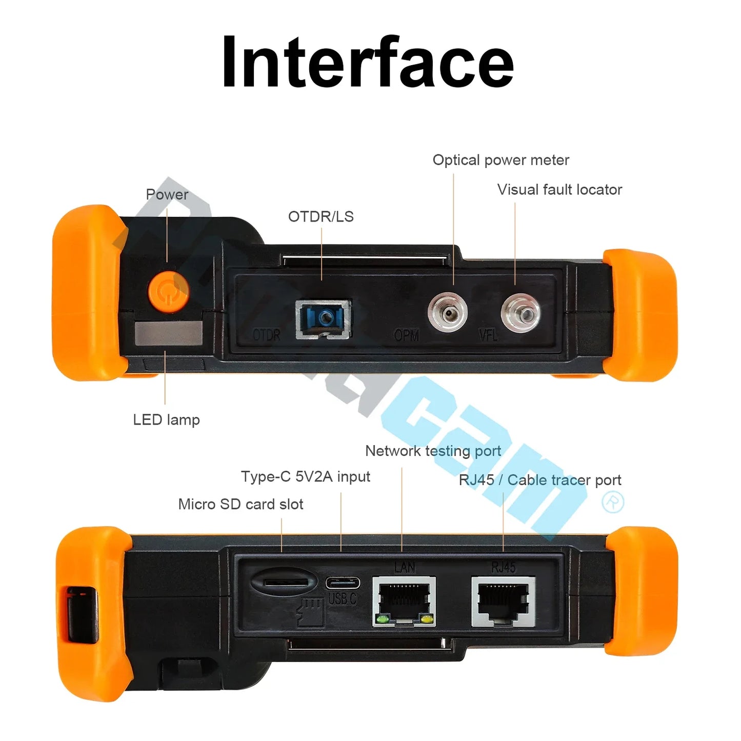 OTDR tester MOT-31C OTDR 4 inch OLED screen Handheld Multi-function OTDR Fiber Test Dual Wavelength 1310/1550,26/24dB dynamic
