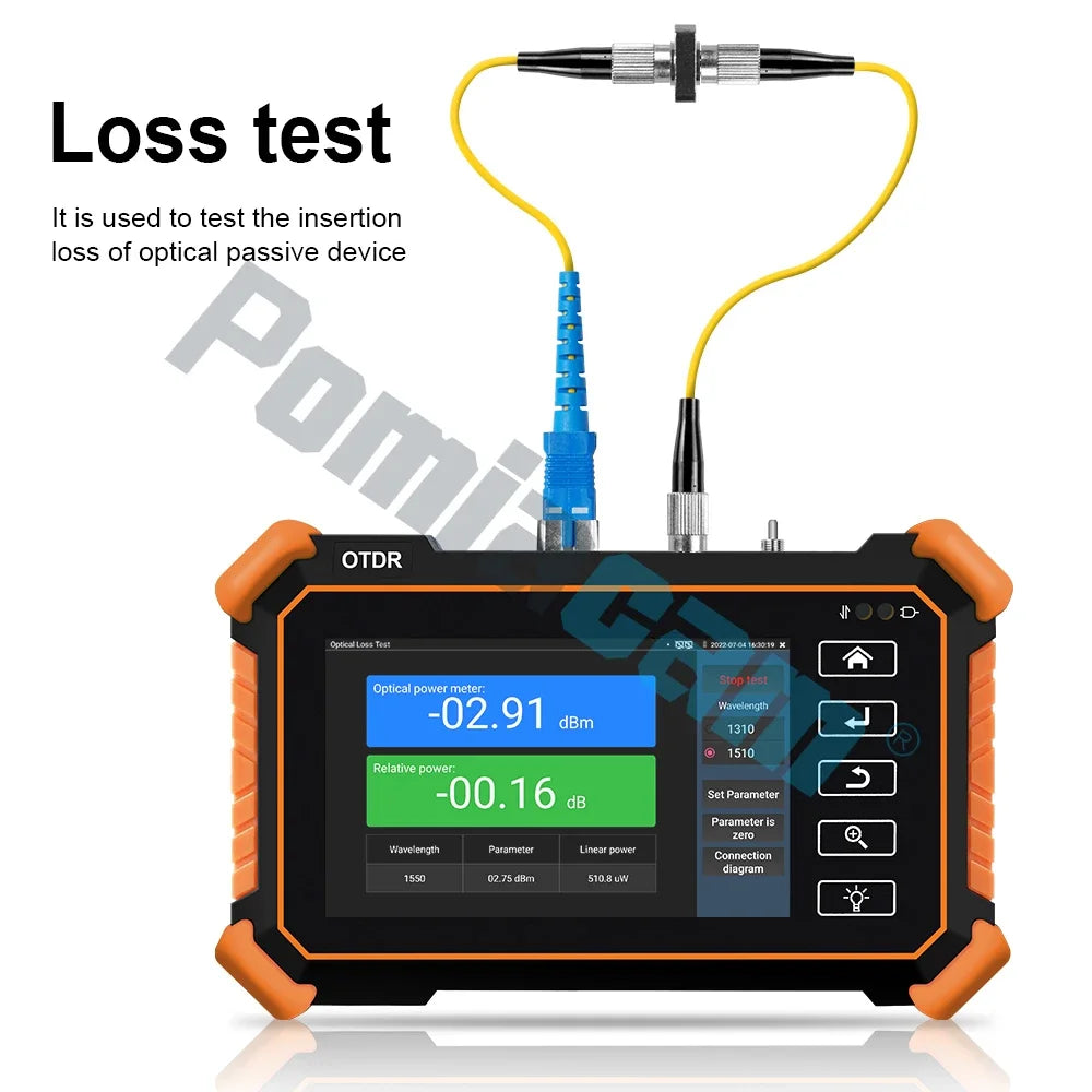 OTDR tester MOT-31C OTDR 4 inch OLED screen Handheld Multi-function OTDR Fiber Test Dual Wavelength 1310/1550,26/24dB dynamic