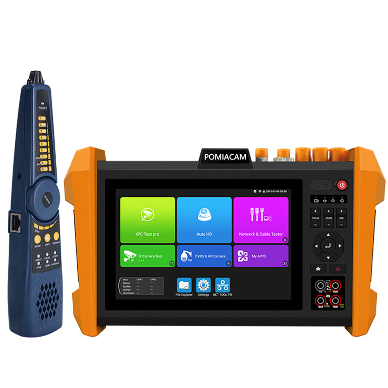 K15 CCTV Tester 8K H.265 IP Camera Test Multi-function 8MP CVI TVI AHD SDI UTP Cable Test and RJ45 Cable TDR Test