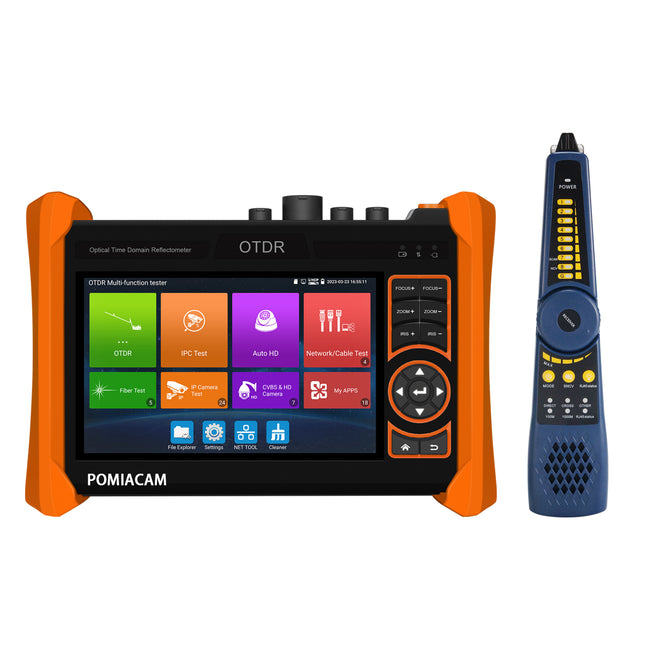 OTDR IPC Tester 4K IP+AHD+CVI+TVI 1310/1550nm 28/26dB Active Fiber Inspection Multi in 1 Optical Time Domain Reflectometer OPM OLS VFL MT6510