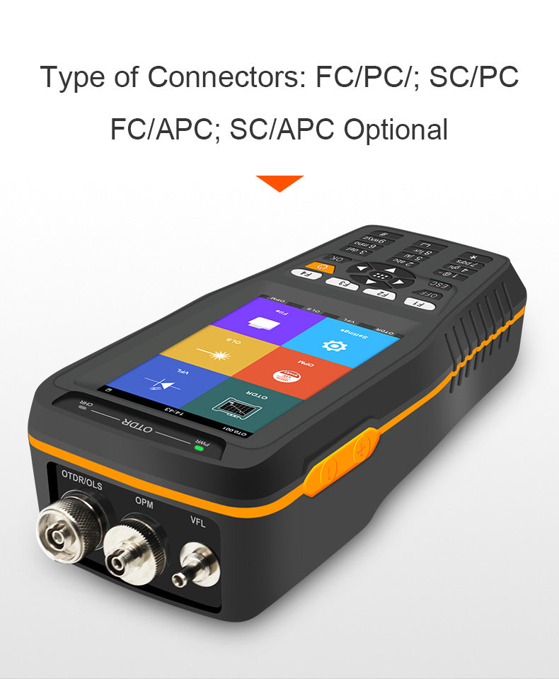 Smart OTDR 24/22dB 1310/1550nm OTDR TM290D Optical Time Domain Reflectometer English Machine Fiber Tester with 4inch IPS Display