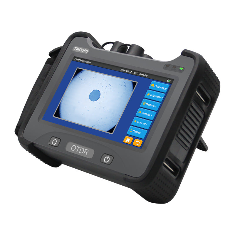 7inch TOUCH SCREEN OTDR Optical Time-domain Reflectometer 1310/1550nm Four Wavelength Single Multimode Integrated TMO350