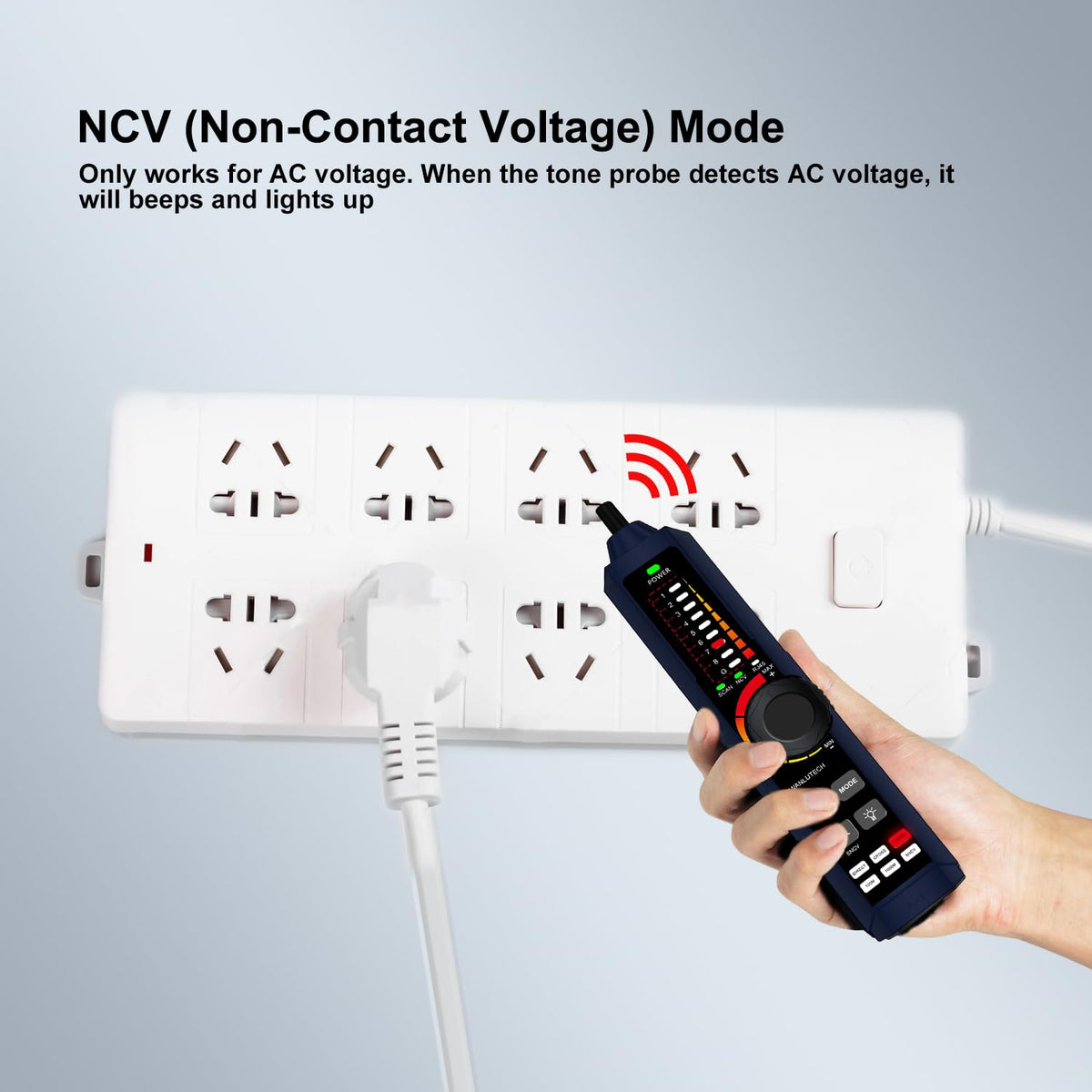 LT-500S Network Cable Tester, Ethernet RJ45 Wire Tracer with TDR Cable Length Test, PoE Detection, Port Flashing, IP Scan, PING Test, Optical Power Meter & Visual Fault Locator
