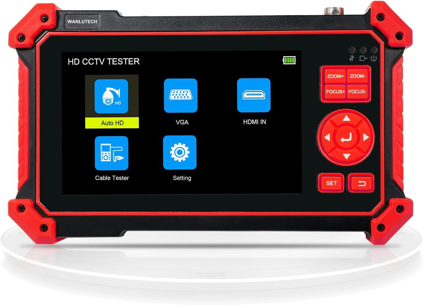 HD-2950 CCTV Camera Tester 8MP TVI CVI AHD CVBS Analog Camera Tester 5inch HDMI&VGA in PTZ Control Audio Test 12V Power Output