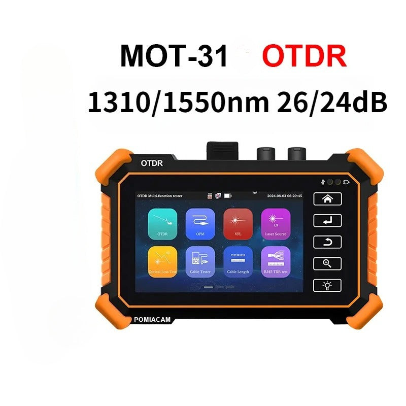 OTDR tester MOT-31 OTDR 4 inch OLED screen Handheld Multi-function OTDR Fiber Test Dual Wavelength 1310/1550,26/24dB dynamic