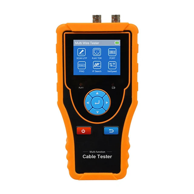 LT-1200 Cable Tracer 2.4 Inch Network Cable Tester RJ45 RJ11 BNC Cable Digital Wire Tracer Tracker with Port Flicker Ping Test