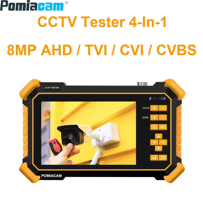 HD-2900 CCTV HD Tester 4.3inch Screen Monitor for 8M CVI TVI AHD CVBS HD Coaxial Camera  Built-in 4000mAh Battery PTZ/RS485 controller