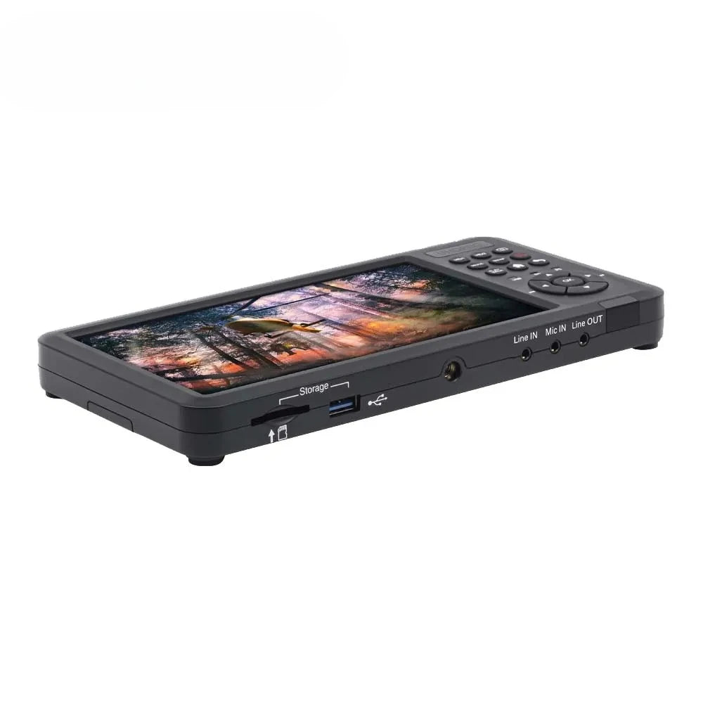 7inch Screen Video Capture Box 2 Channel HDMI Recorder Battery Socket Tape CVBS AV RCA SVideo DVI VGA YPbPr 1080p HD 4k UR500 UR500A