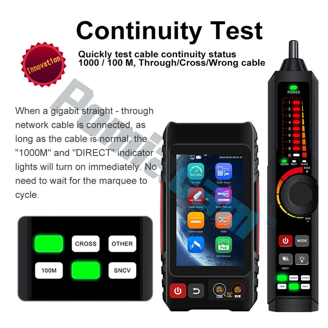 LT-600 series Network Cable Tester RJ45 Tester Lan Tester 4 inch IPS touch screen Tool Kit