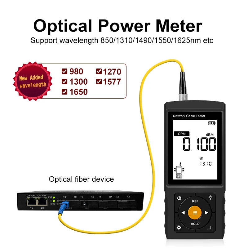 LT-300S 3 inch Network Cable Tester LAN RVV Telephone Wire Tracker Tracer for UTP RJ45 RJ11 BNC Detector Rechargeable Line Finder