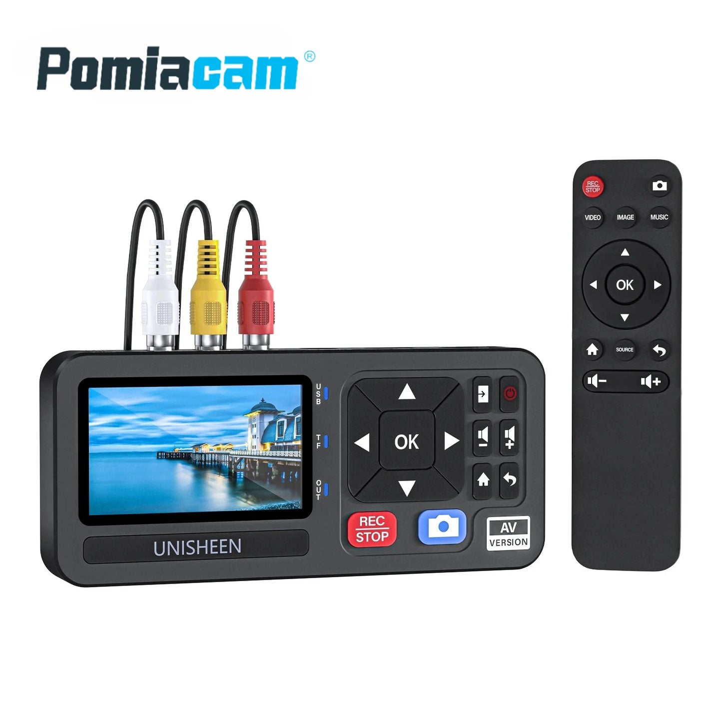 UR230A MINI SD Video Recording Box Analog CVBS RCA SVideo Camera USB Tape VCR VHS Capture Card Box MP3 Video Recoder