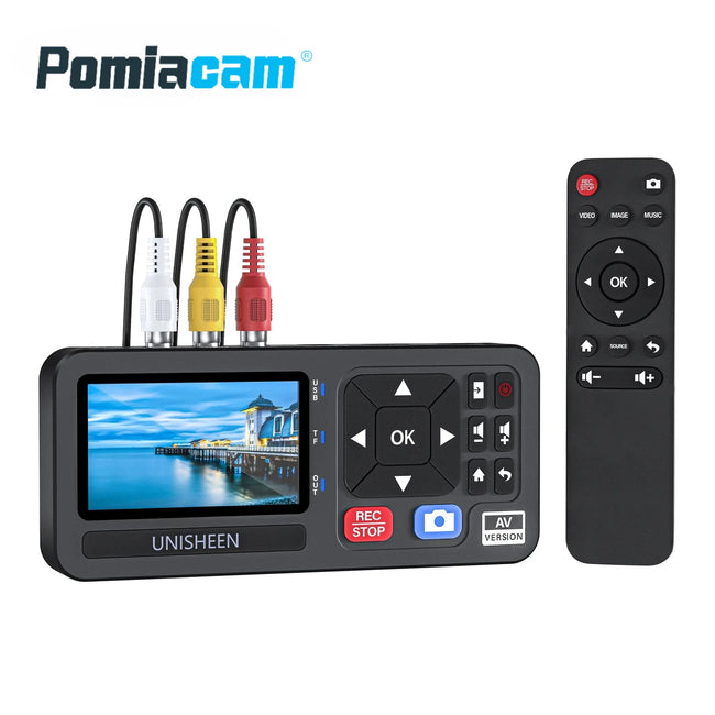 UR230A MINI SD Video Recording Box Analog CVBS RCA SVideo Camera USB Tape VCR VHS Capture Card Box MP3 Video Recoder