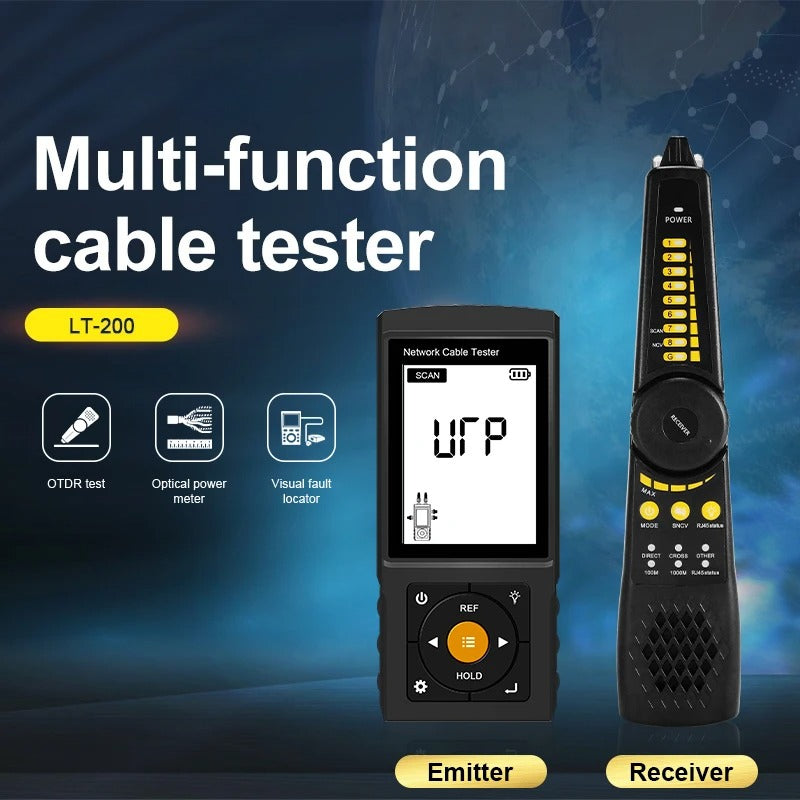 Network Cable Tester RJ45 RJ11 Cable Tracker Cable Detector Continuity Tester Network Tools Network Line Finder LT-200