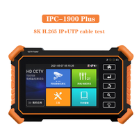 CCTV Tester,IPC-1910C Plus with Cable Tracer 8MP AHD CVI TVI IP Camera Test 8K HD Display Video Monitor 4 inch IPS Touch Screen IPC Tester Support H.265 POE PTZ WiFi RS485 Replace