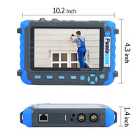 HD Coaxial Camera Tester CCTV Tester Monitor IV8C Support 8MP CVBS AHD TVI CVI 4-In-1 Tester 5 Inch Screen with PTZ Controller